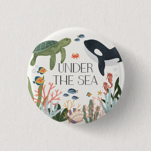 Under The Sea Baby Shower or Birthday Party Favors Button