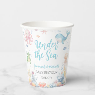 Under the Sea Baby Shower Paper Cups