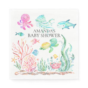 Under the Sea Baby Shower Paper Napkins