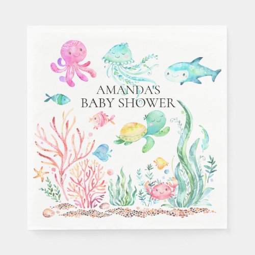 Under the Sea Baby Shower Paper Napkins