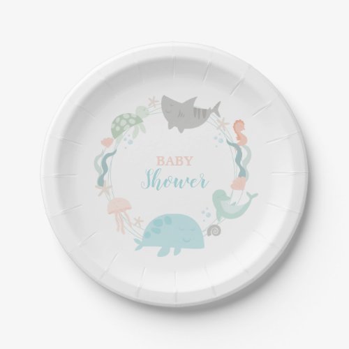 Under The Sea Baby Shower Paper Plates