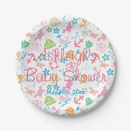 Under The Sea Baby Shower Paper Plates