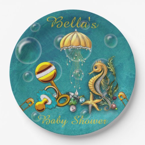 Under the Sea Baby Shower Paper Plates