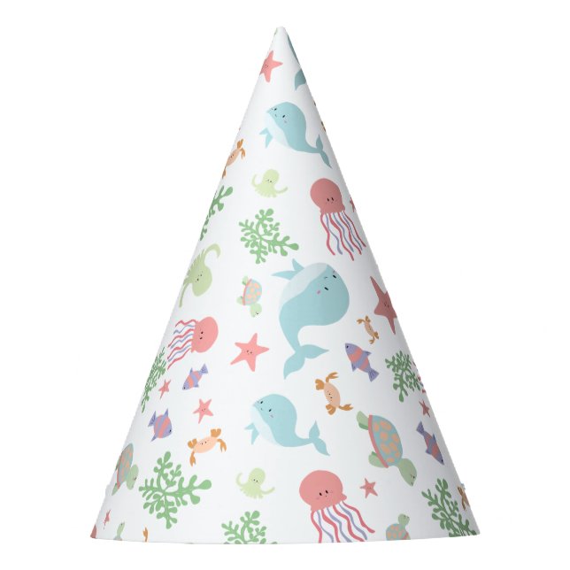 Under the Sea Baby Shower Party Kawaii Pastel Cute Hat (Front)