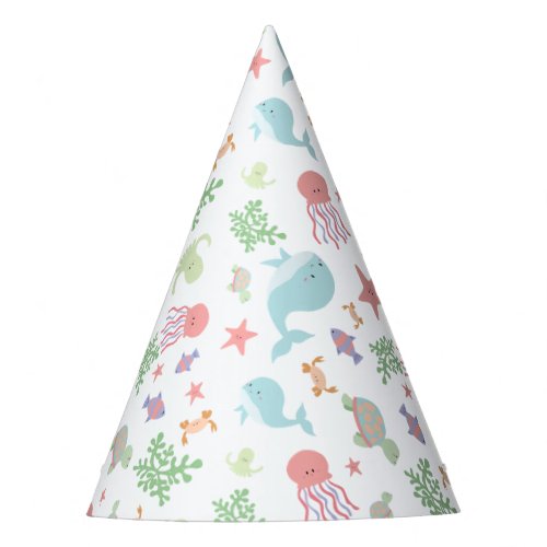 Under the Sea Baby Shower Party Kawaii Pastel Cute Party Hat