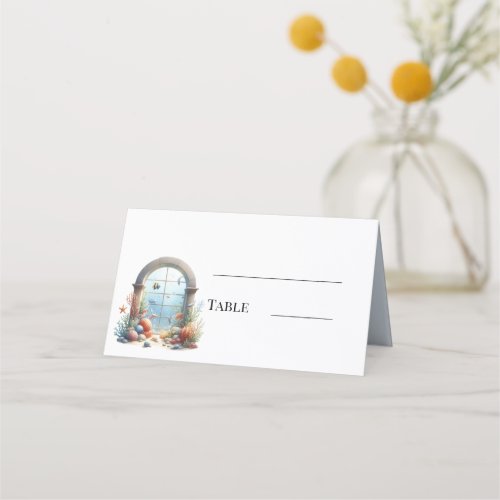 Under the sea Baby Shower Place Card