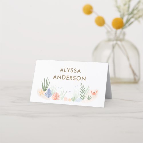 Under the Sea Baby Shower Place Card