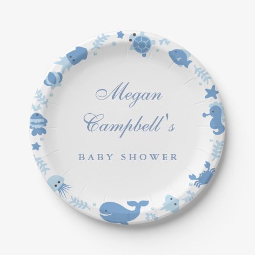 Under The Sea Baby Shower Plates