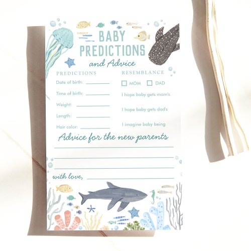 Under The Sea Baby Shower Predictions  Advice