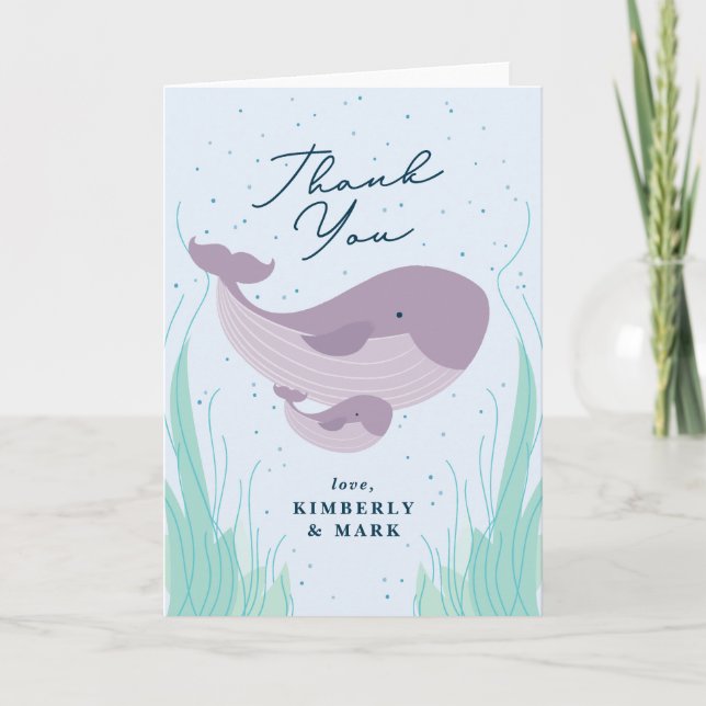 Under the Sea Baby Shower Thank You Card (Front)