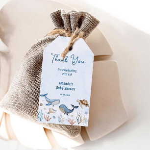 Under the sea Baby Shower Thank You Gift Tags