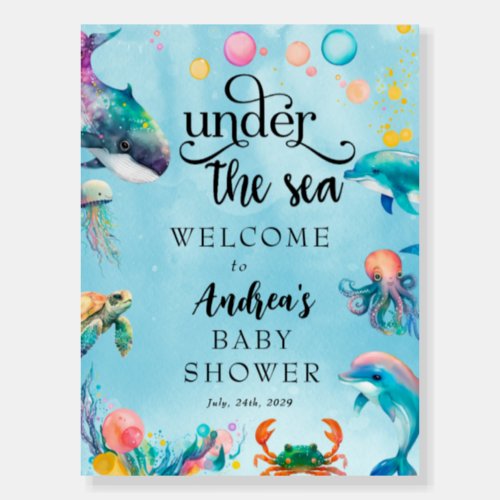 Under the Sea  Baby Shower Welcome Party Sign
