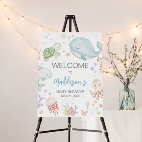 Under The Sea Baby Shower Welcome Sign