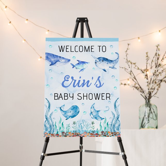 Under the Sea Baby Shower Welcome Sign (In Situ (Stand))