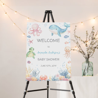 Under the Sea Baby Shower Welcome Sign