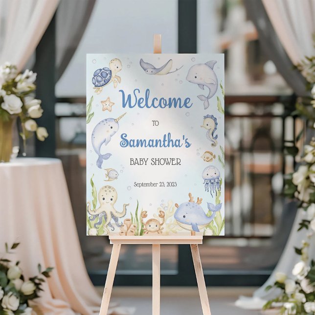 Under the Sea Baby Shower Welcome Sign (Creator Uploaded)