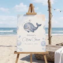 Under the Sea Baby Shower Welcome sign