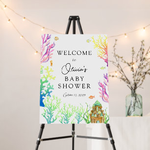 Under the Sea Baby Shower Welcome Sign