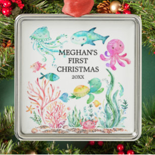 Under the Sea Baby's First Christmas Ornament