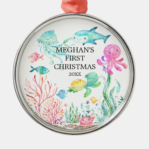 Under the Sea Babys First Christmas Ornament