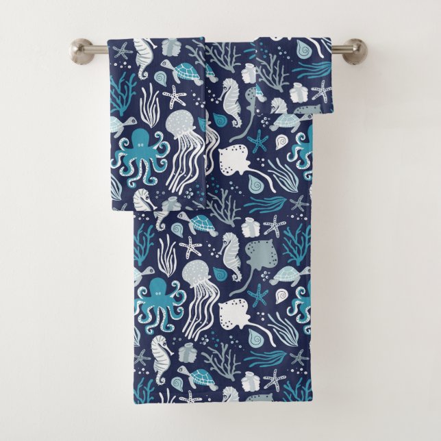 Under the Sea Bath Towel Set (Insitu)