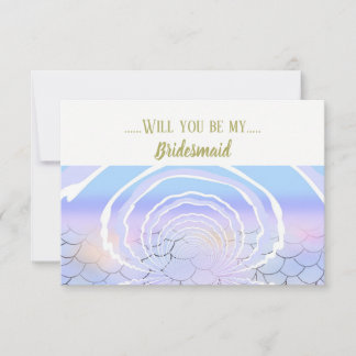 Under the Sea Be My Bridesmaid Invitation
