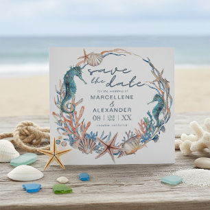Under the Sea Beach Wedding Save The Date