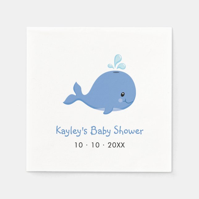 Under The Sea Birthday / Baby Shower Table Napkins (Front)