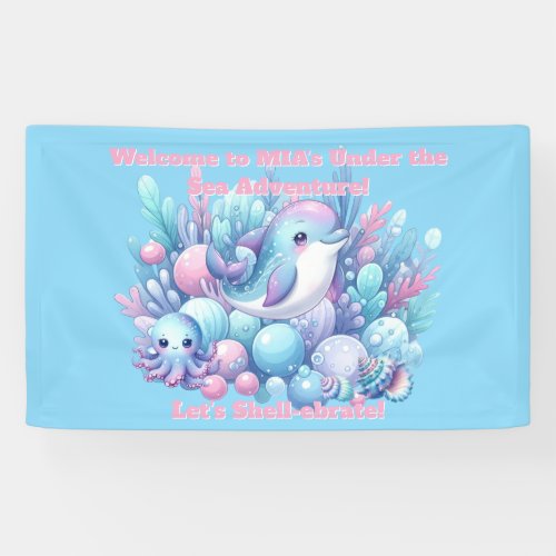 Under the Sea Birthday Banner Editable