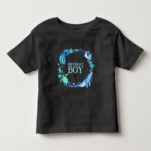 Under the Sea Birthday Boy Toddler T_shirt