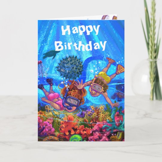 Under the Sea Birthday Card | Zazzle.com