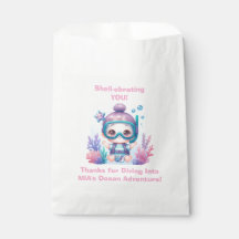 Under the Sea Birthday Favor Bag | Editable
