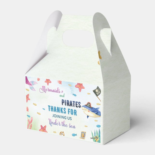 Under The Sea Birthday Favor Box (Front Side)