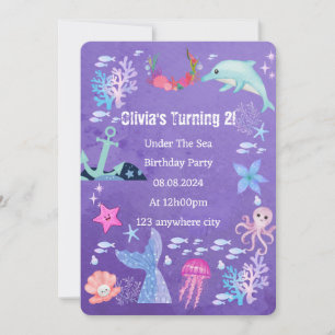 UNDER THE SEA BIRTHDAY INVITATION
