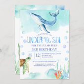 Under the Sea Birthday Invitation (Front/Back)