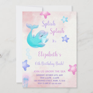 Under the sea Birthday Invitation