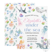 Under the Sea Birthday Invitation