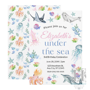 Under the Sea Birthday Invitation