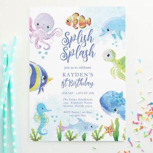 Under the Sea Birthday Invitation