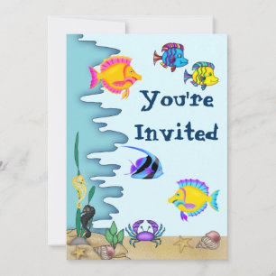 Under the Sea Birthday Invitation