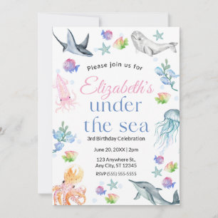 Under the Sea Birthday Invitation