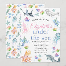 Under the Sea Birthday Invitation