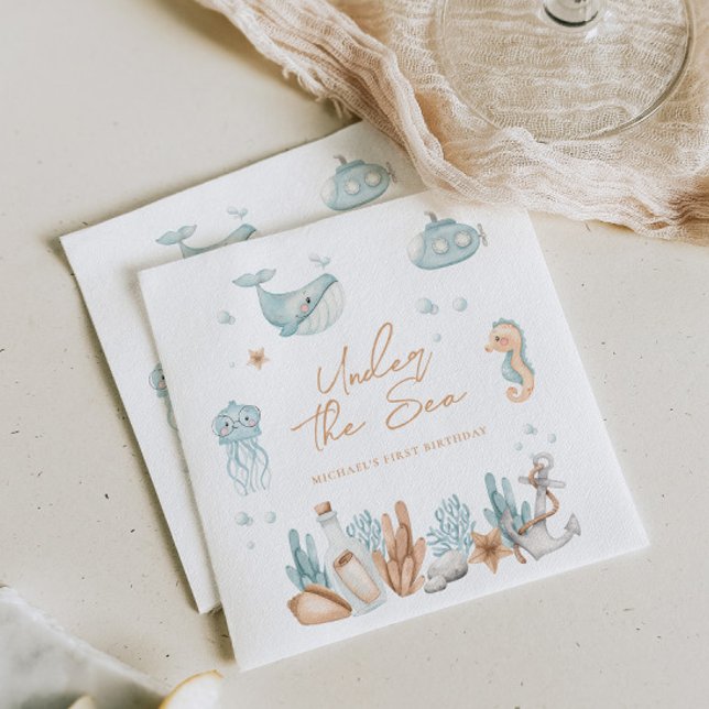 Under the Sea Birthday  Napkins (Creator Uploaded)