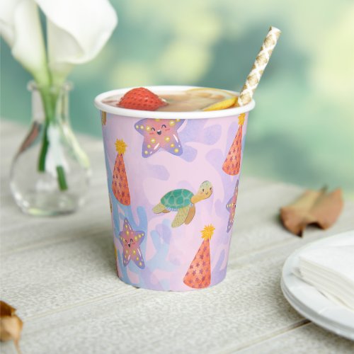 Under the Sea birthday paper cups