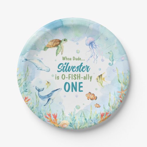 Under the Sea birthday Paper Plates