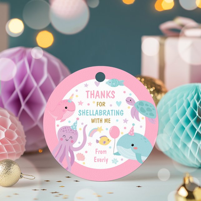 Under The Sea Birthday Party Gift Favors Favor Tags (Creator Uploaded)