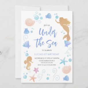 Under the Sea Birthday Party Invitation