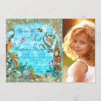 Under the Sea Birthday Party Invitation