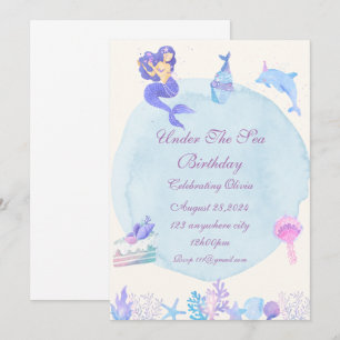 UNDER THE SEA BIRTHDAY PARTY INVITATION