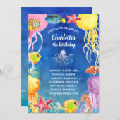 Under the Sea Birthday Party Invitation (Front/Back)